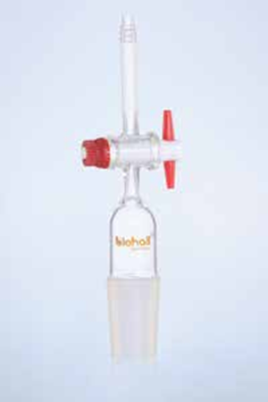 Adapter Cone with Glass Stopper / PTFE