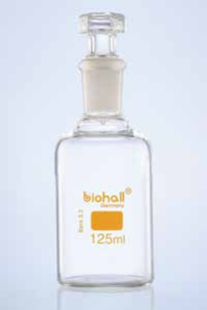 Bottles, Reagent Clear Narrow Neck with Glass Stopper