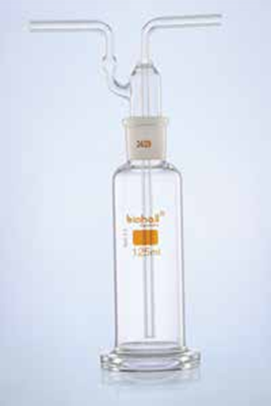 Bottle, Gas Washing with Head for Gas Bottle