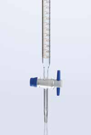 Burettes with PTFE Stopcock in Clear Glass Class A