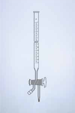 Burettes, Double Oblique Bore Glass Key Stopcock, 3-way, Accuracy as per Class ‘A’, with works certificate