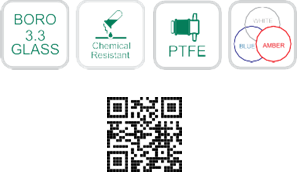 Chromatography Column with Fritted Disk and Socket