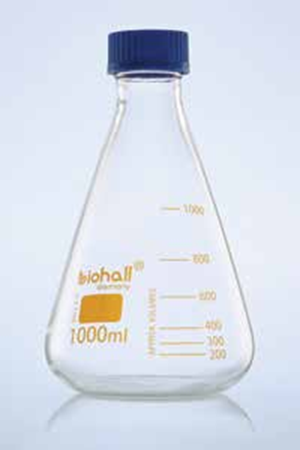 Flask Erlenmeyer, with Screw Cap, ASTM