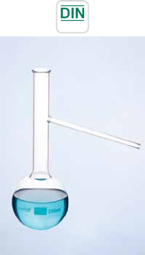 Flask, Distillation, With Side Tube